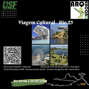 O curso de Arquitetura e Urbanismo da USF realizará Viagem Cultural para o Rio de Janeiro