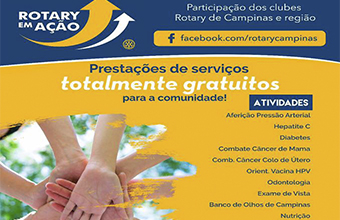 USF e Rotary participam de ação social no bairro Campo Grande 