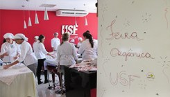 Alunos da USF produzem receitas com alimentos orgânicos