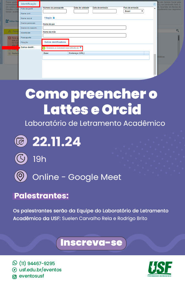 Como preencher o Lattes e Orcid