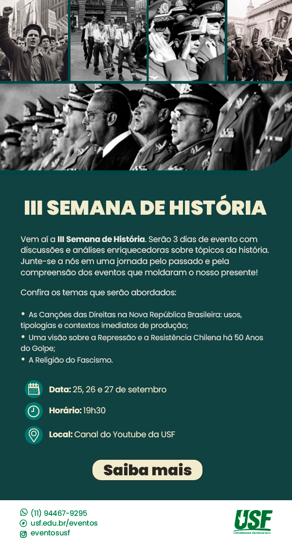 III Semana de História: América Latina, Cultura política no século XX