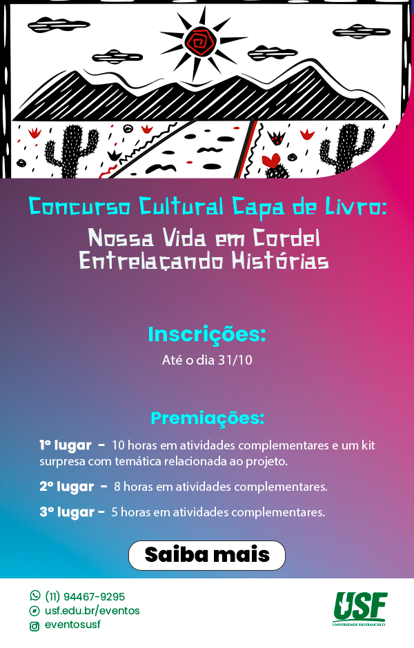 Concurso Cultural Capa de Livro: Nossa Vida em Cordel Entrelaçando Histórias